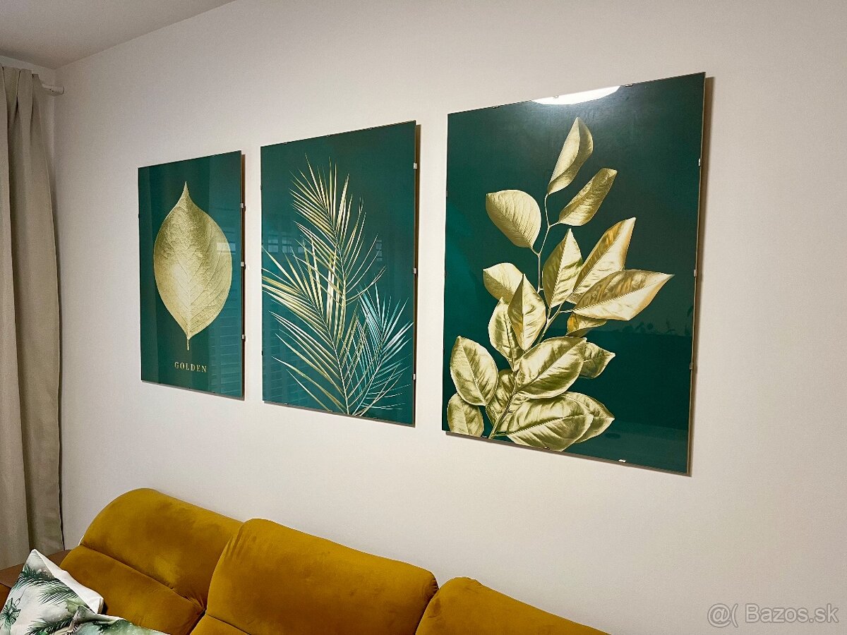 Predám 3ks clip rám na stenu - plexisklo - 60x80cm - 2