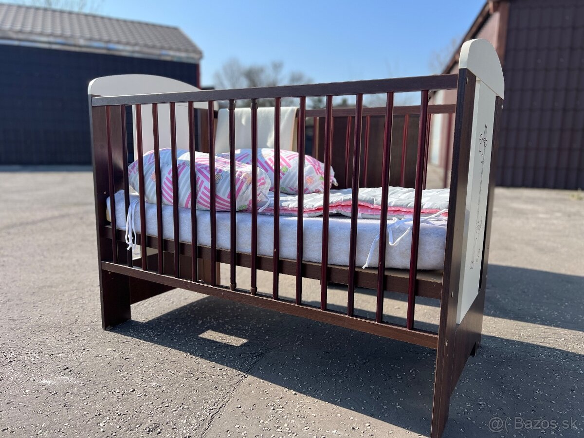 Detska postielka s matracom + komoda - 2