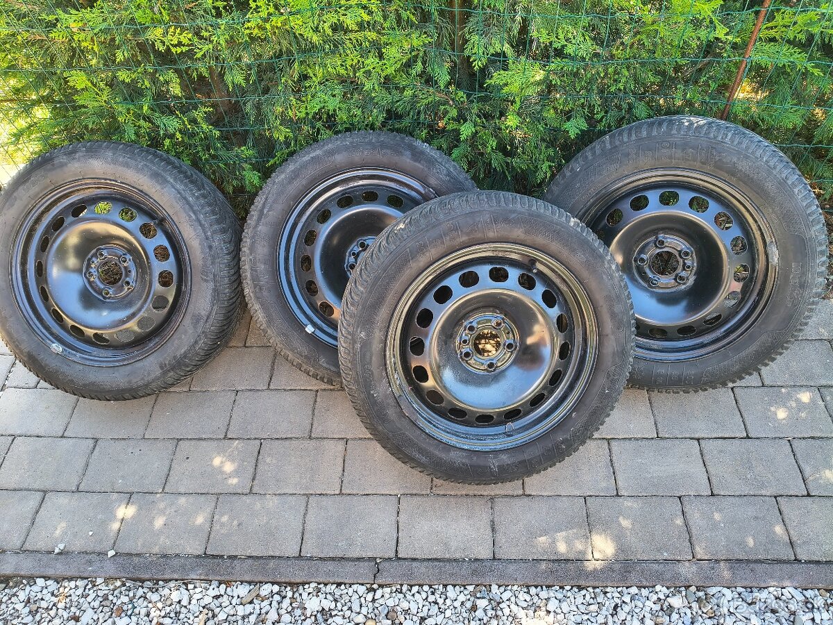 Predám plechové disky + pneumatiky - 2