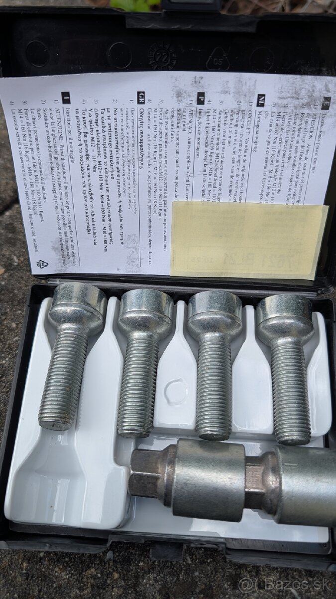 Bezpečnostne skrutky M14x1,5 - 2