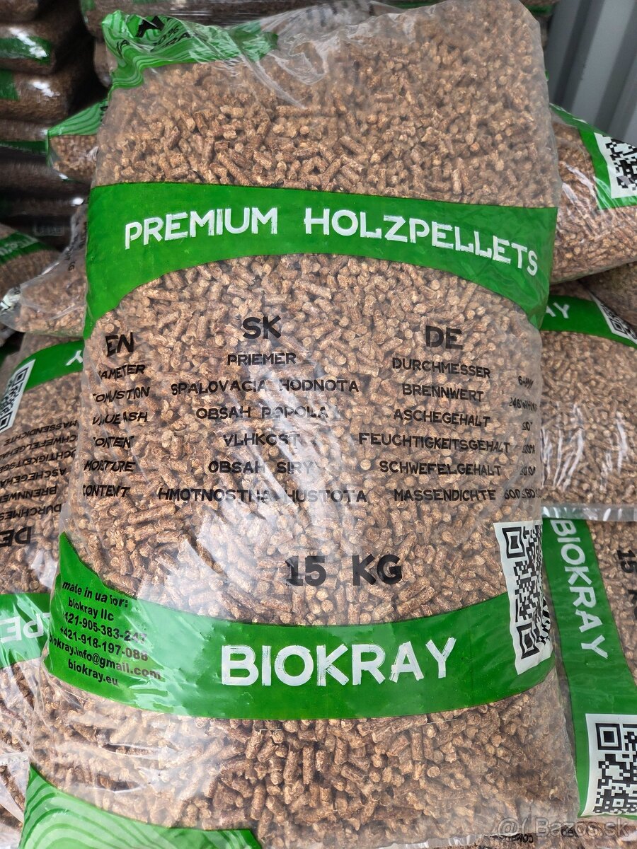 Predám pelety borovicové A1 - 2