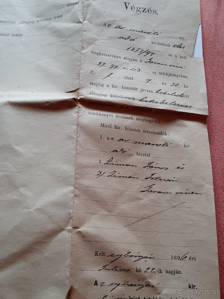 Staré dokumenty. - 2