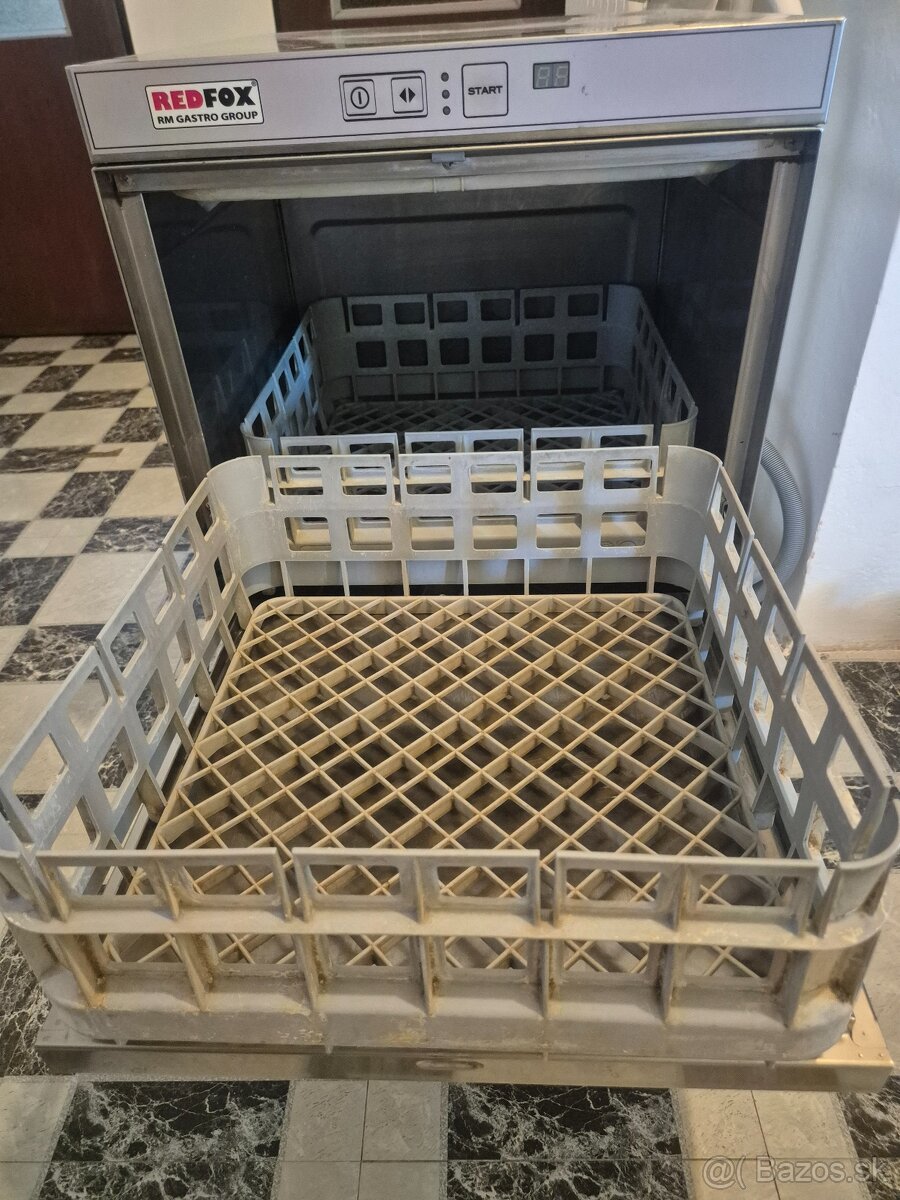 PROFI umývačka riadu REDFOX I40EP – plne funkčná + 2 koše – - 2