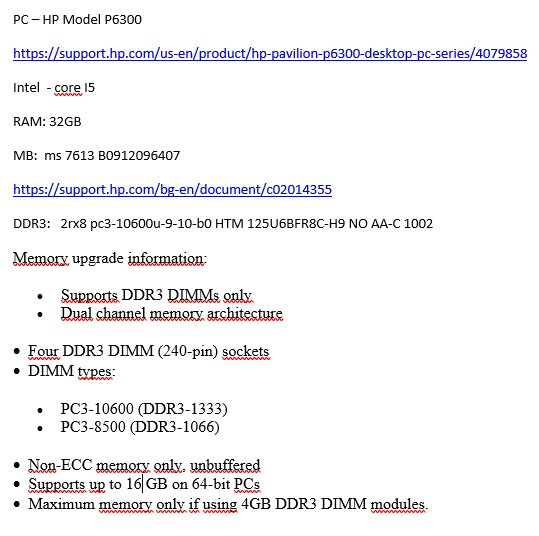 Predám computer PC – HP Model P6300 - 2