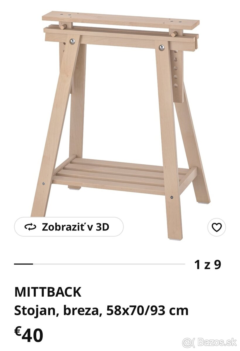 Stolová doska + stojanová noha Ikea - 2