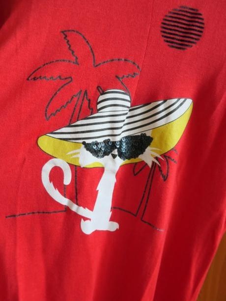 KARL LAGERFELD original krasny luxusny tensi svetrik M - 2