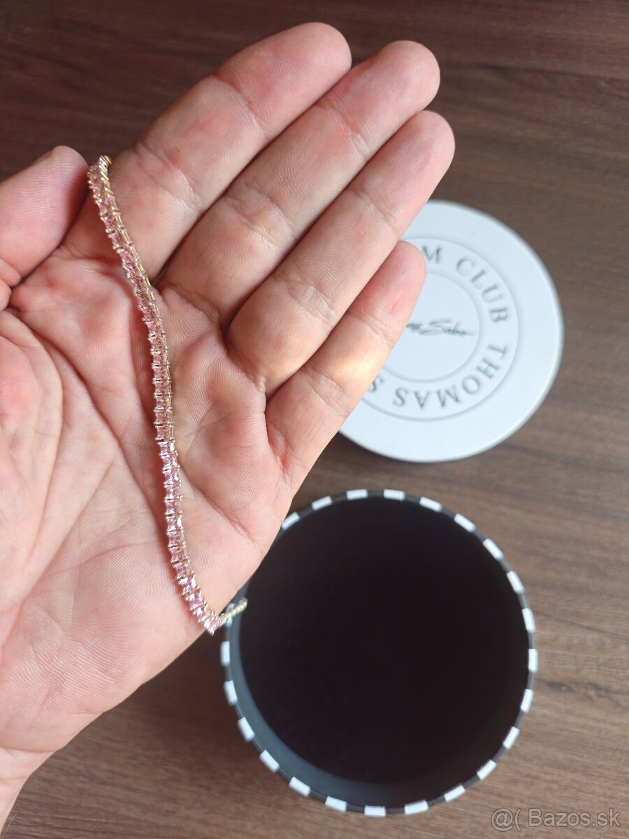 strieborný náramok s ružovými zirkónmi Thomas Sabo - 2