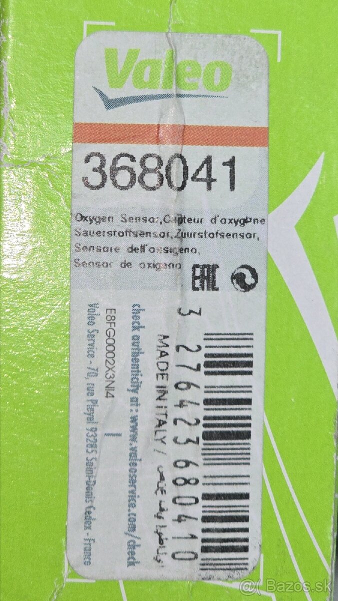 Predam lambda sondu Valeo 368041 - 2
