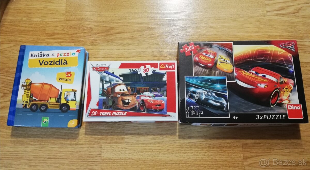 Drevené autá a puzzle - 2