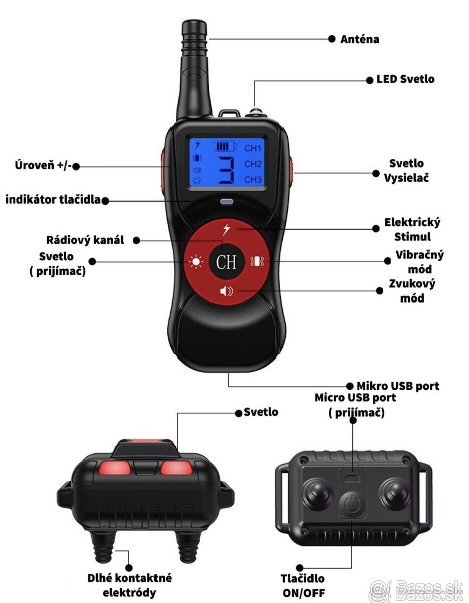 Výcvikový obojok PATPET T502 - 2
