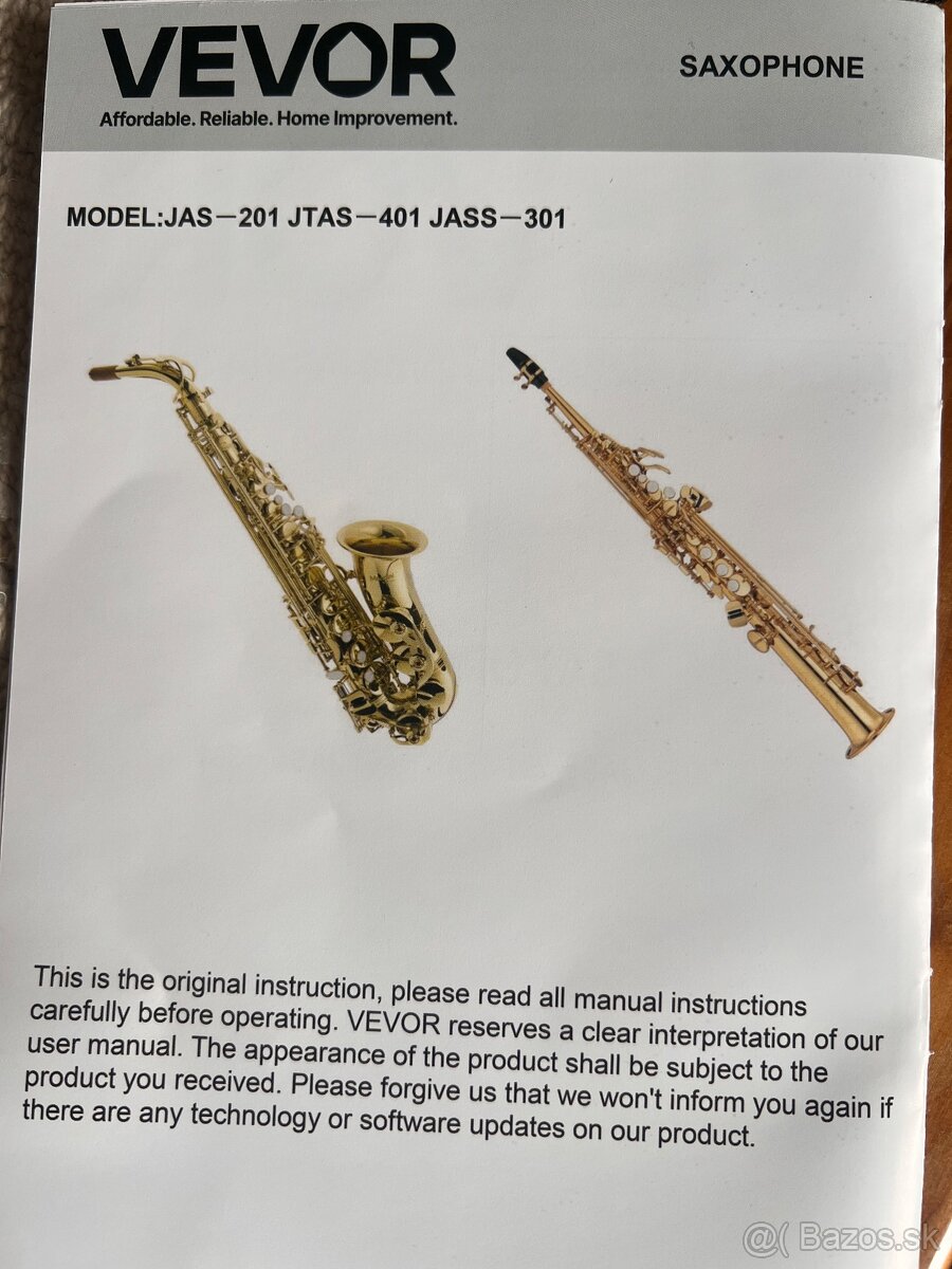 Predám sopránový saxofón plochý B - 2