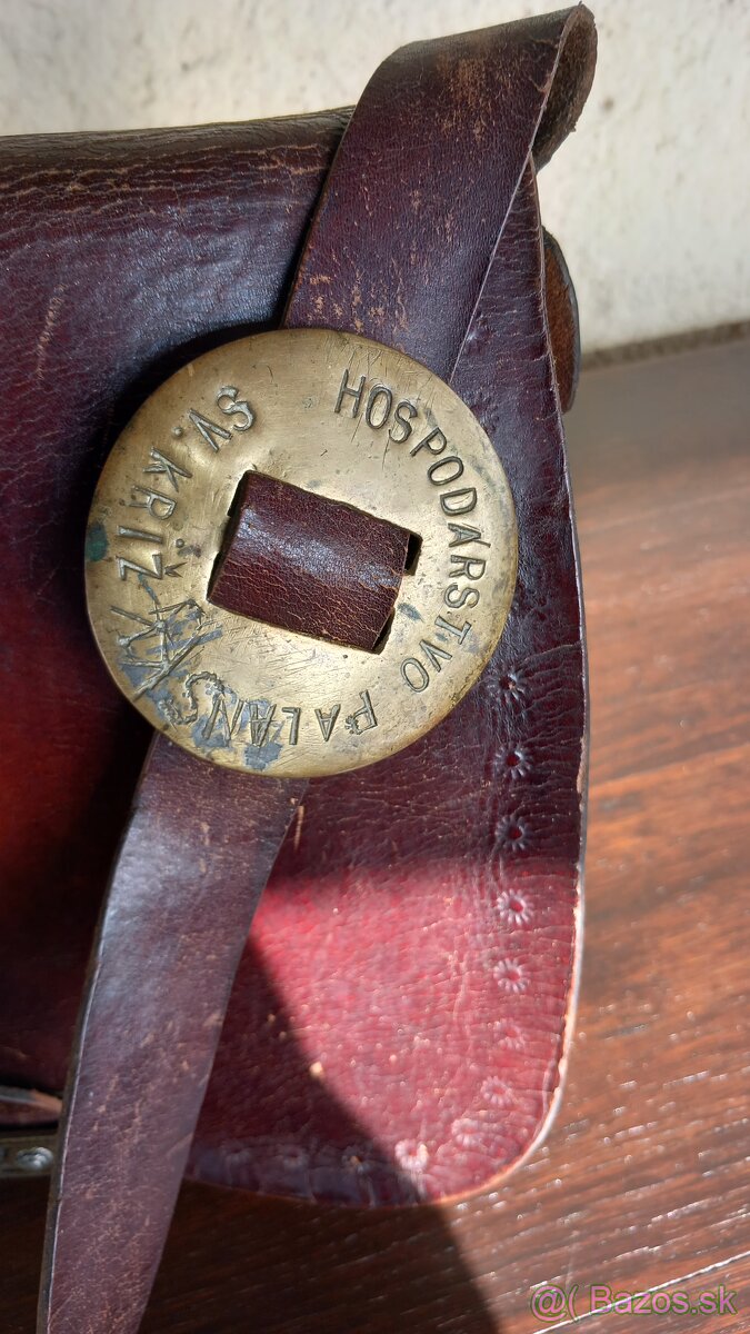 Starožitná koženná brašňa - 2
