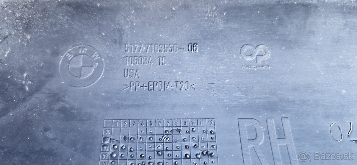 bmw e70 51777163556 Kryt práh dveří pravý - 2