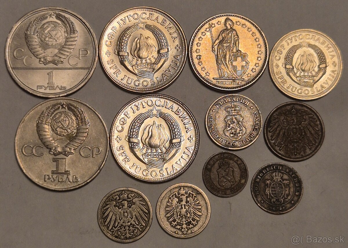 Mix mincí - Rusko, Nemecko, Juhoslávia - 2