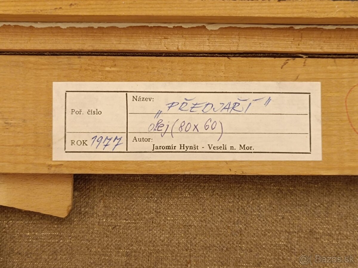 Obraz Jaromír Hynšt, Předjaří ,olej plátno 64x85 - 2