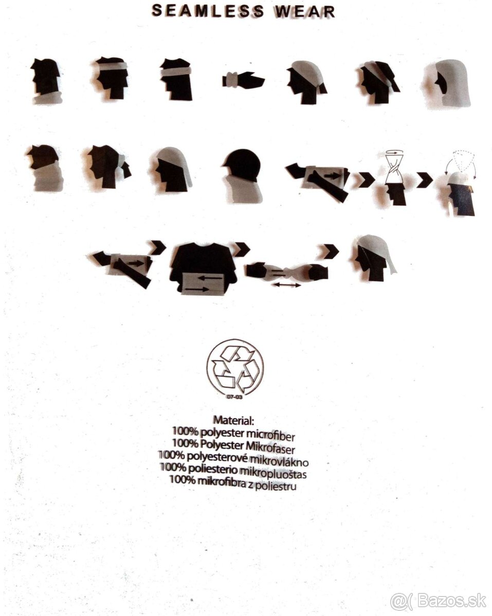 multifunkčná šatka /nákrčník Festool+ tričko,kšilt - 2