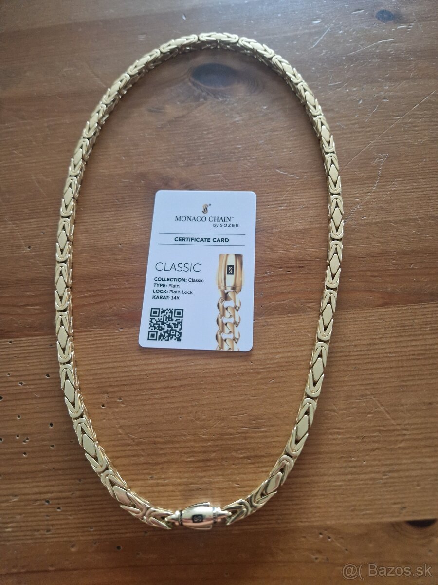 Retiazka Nova Zlata 14K 585Kralovsky vzor Monako - 2