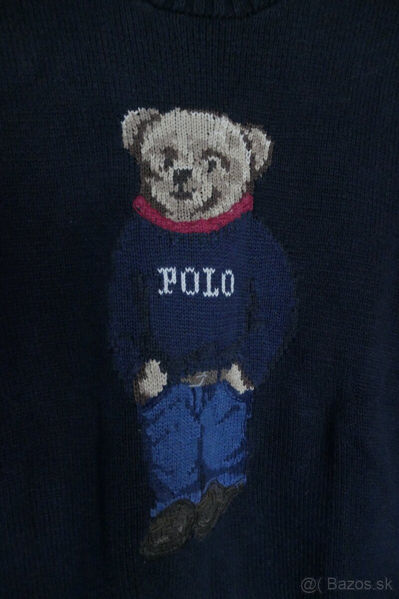 RALPH LAUREN BEAR ICON bavlneny kvalitny moderny sveter M - 2