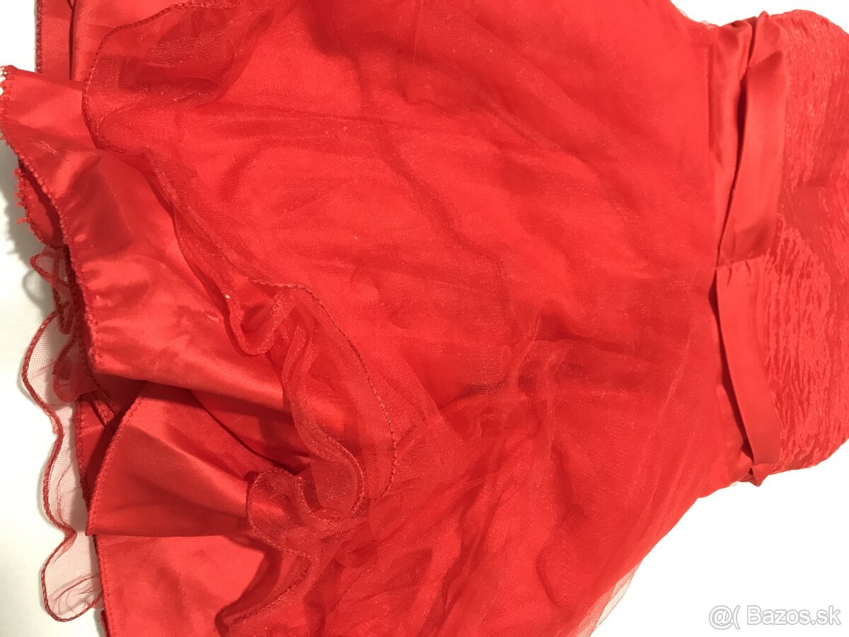 Jasnocervene saty s bohatou suknou, v. 92 - 2