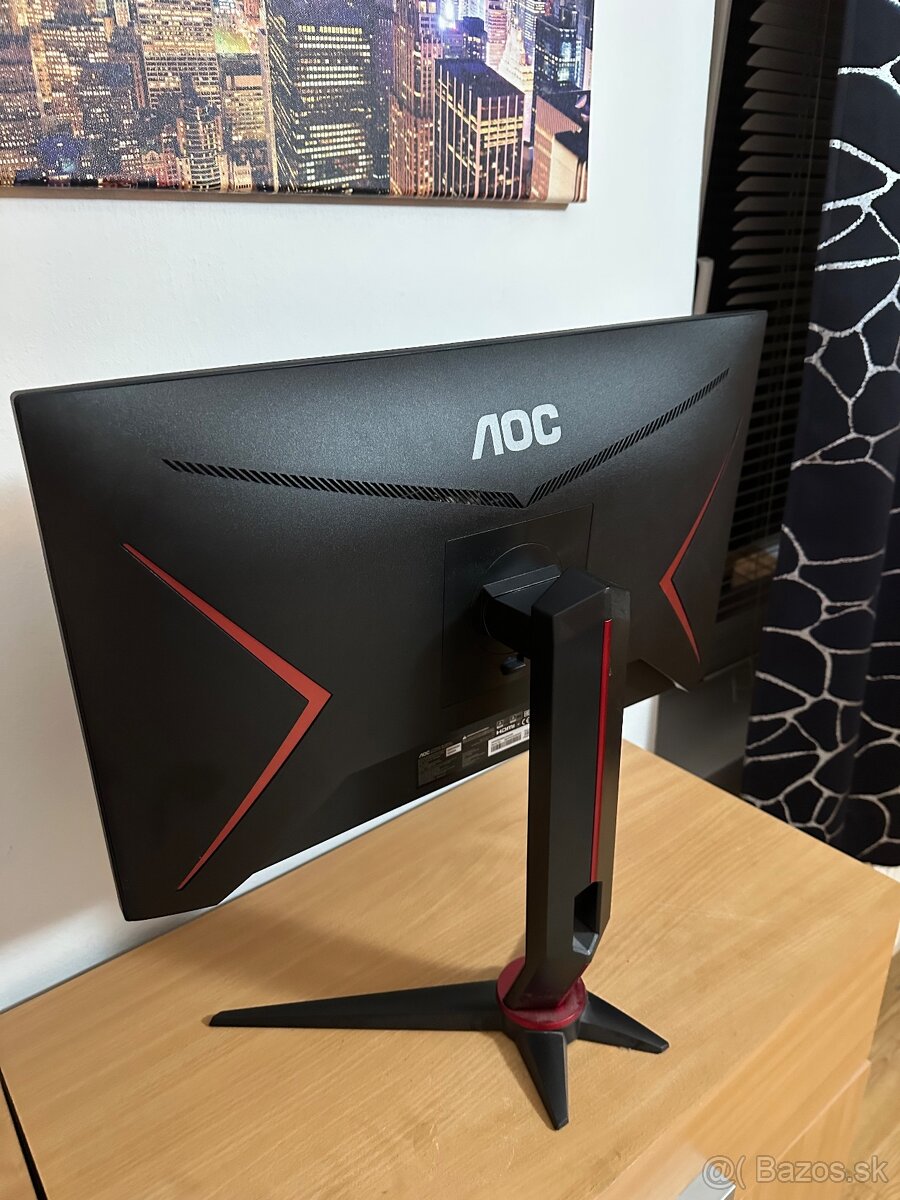Predám herný monitor AOC Q24G2A/BK – 165 Hz, QHD, IPS - 2