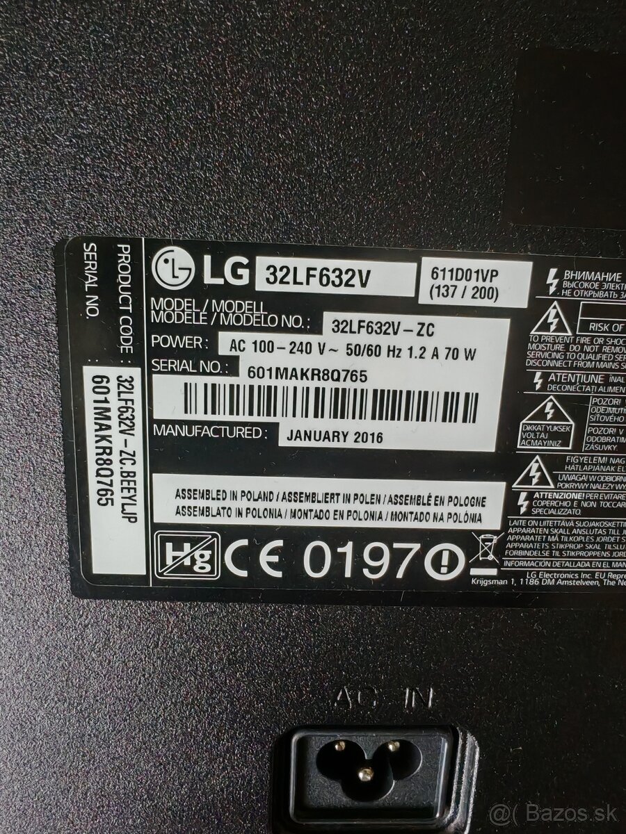 LG 32LF632V - 2