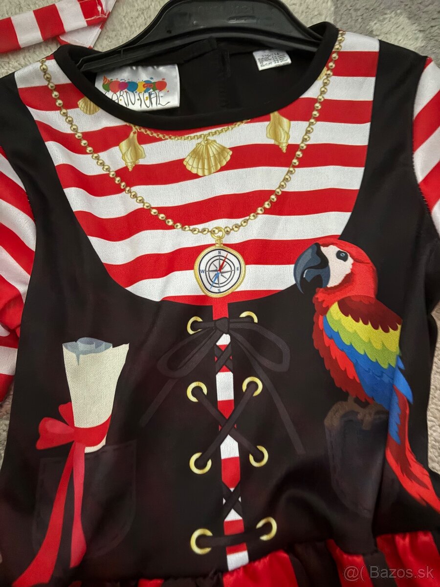 Karnevalovy kostym 110/116 pirátka - 2