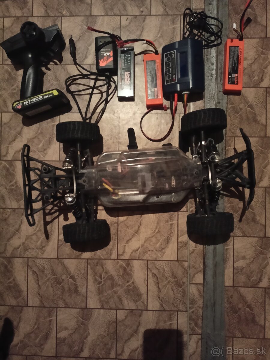 Himoto Mega Mayhem Brushless RC RTR modrá 1:8 - 2