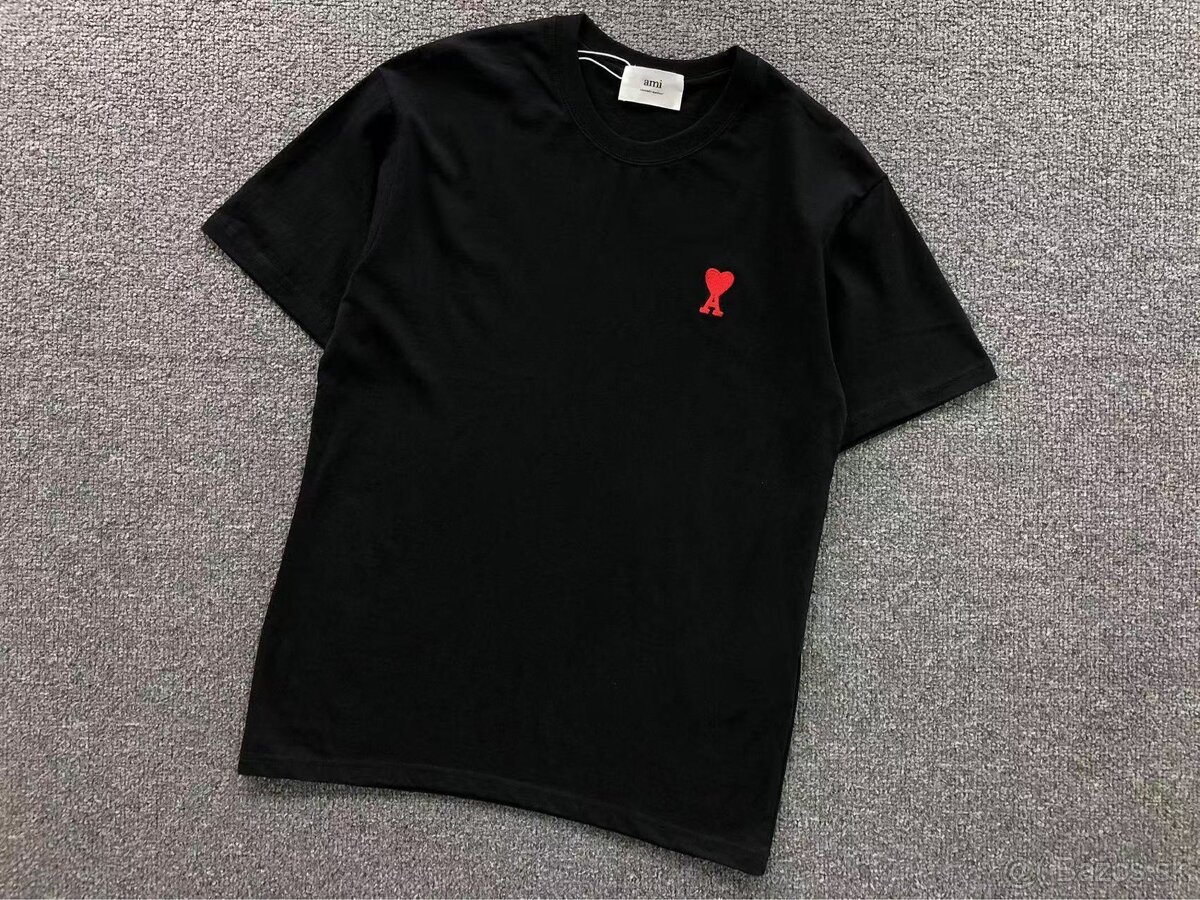 Ami Paris tričko čierne - 2