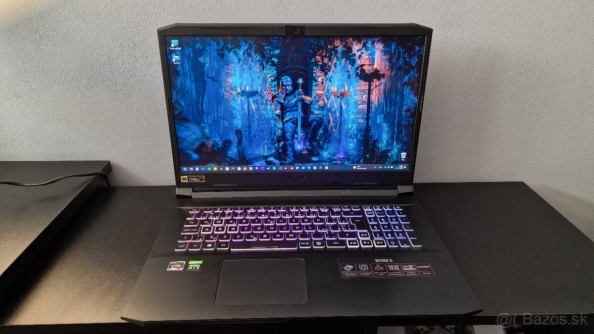 PREDÁM herný notebook ACER Nitro 5 AN517-41-R37K Shale Black - 2