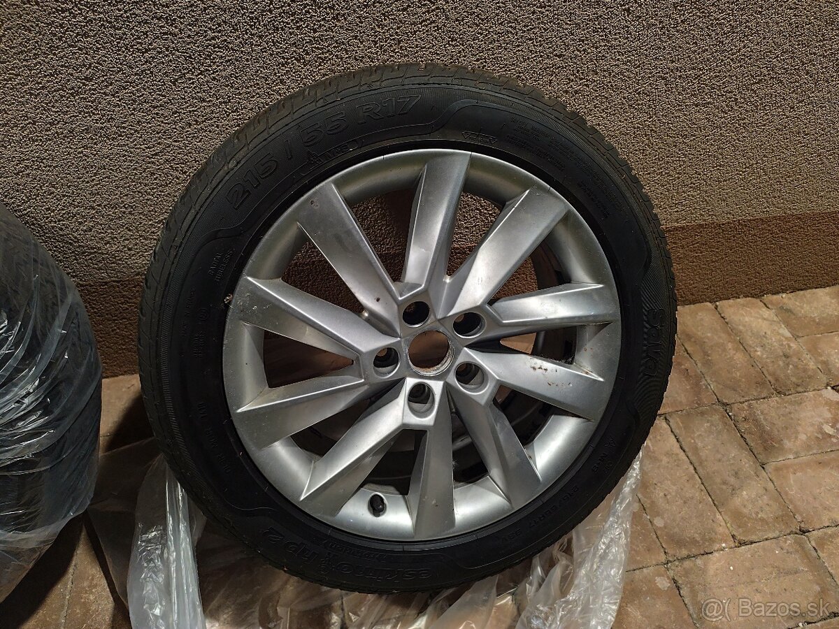Zimná sada Škoda Superb 17" Helios disky s pneu Sava Eskimo - 2