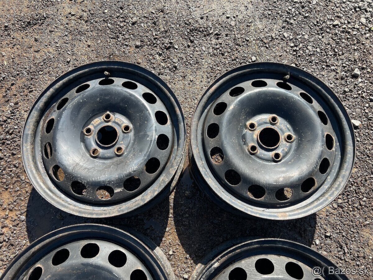 Predám plechové disky 5x112 R16 6J ET50 originál Audi A3 8P - 2