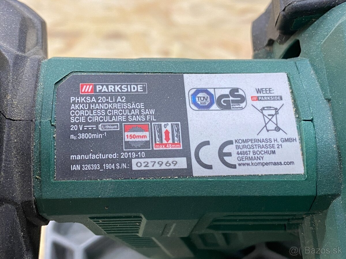 aku okružná píla Parkside - 2