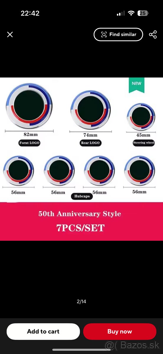 Sada/Emblém BMW - 2