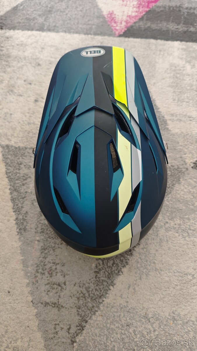 Prilba BELL Sanction Mat Blue/Hi-Viz - 2