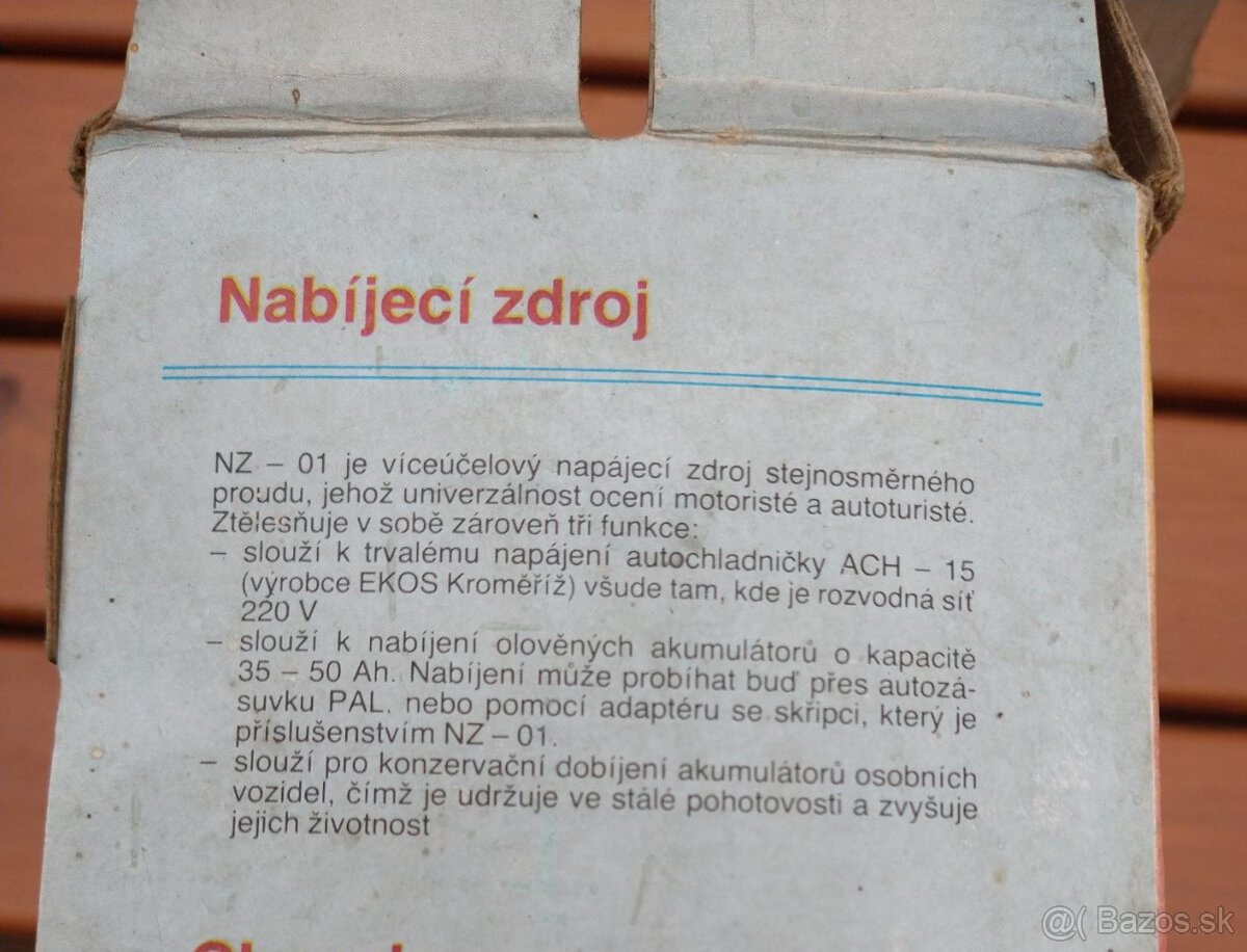 Nabíjací zdroj NZ - 01 - 2