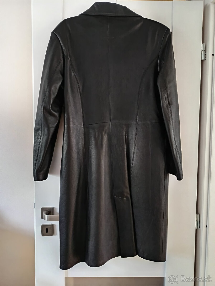 Kožená dlhá bunda - 2