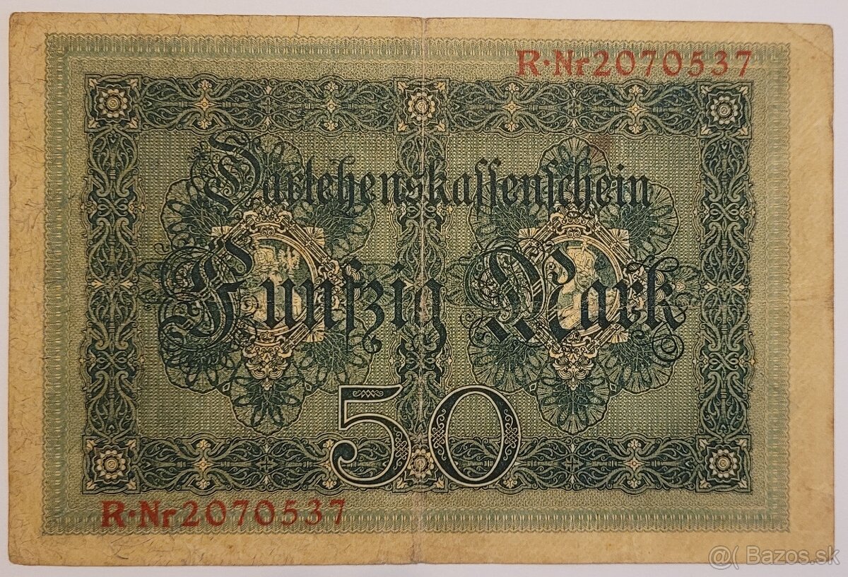 Bankovky Nemecko - 1910 az 1939 - 2