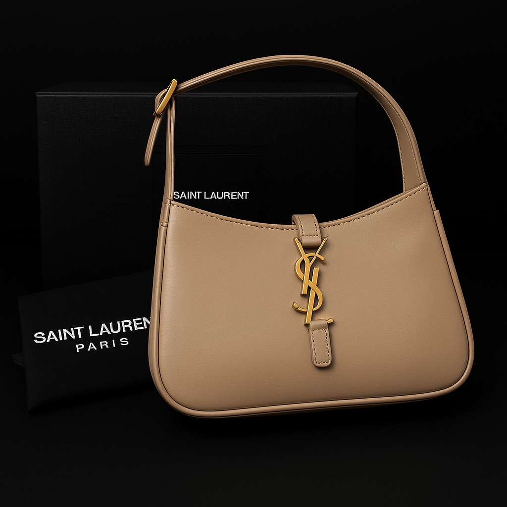 Kabelka YSL cierna/bezova - 2