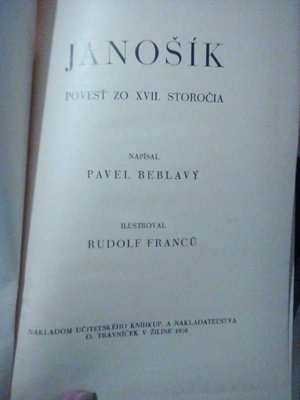 Beblavý: Jánošík - 2