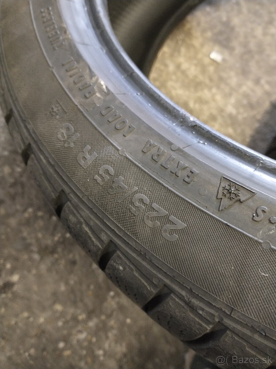 Predam 2ks zimne continental rsc 225/45 r18 - 2