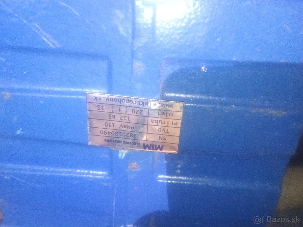 Elektromotor s prevodovkou nový 5.5kw - 2