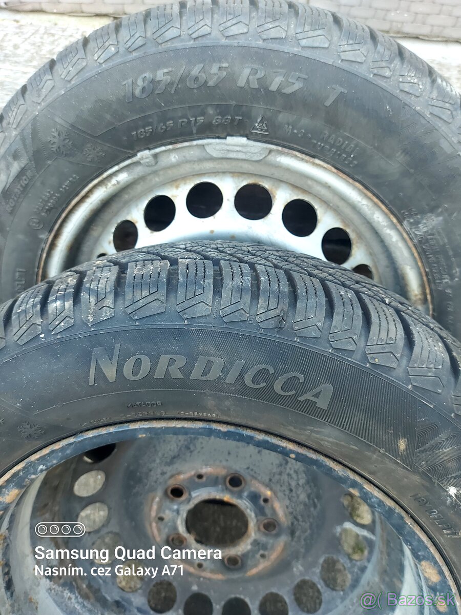 185/65 r15 zimne matador nordica nove-zanovne 5x112 r15 - 2