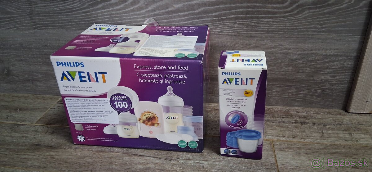 Elektrická odsávačka Philips Avent + príslušenstvo - 2