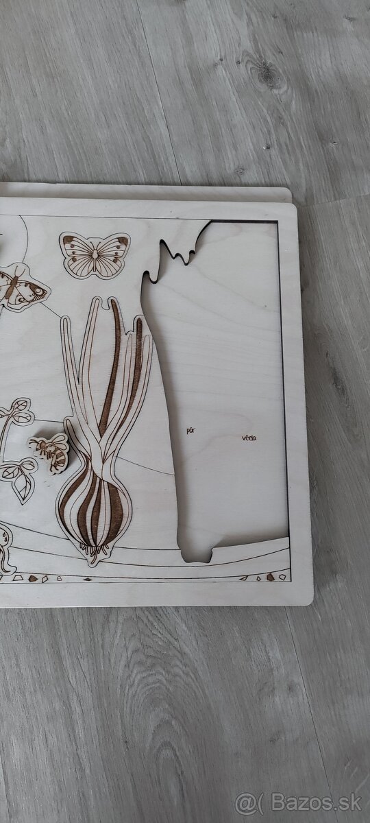 Koreňová zelenina - drevené edukačné puzzle - 2