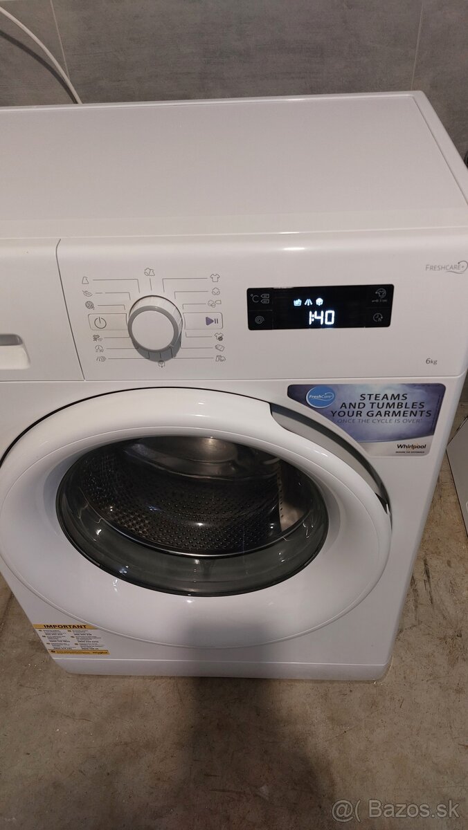 Predám práčku Whirlphool Fwsg 6kg Dovoz po Orave v cene - 2