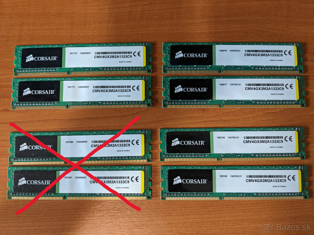 Corsair ValueSelect set 2 x 2GB 1333MHZ DDR3 - 2