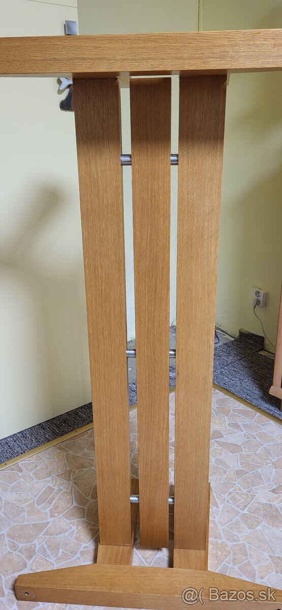 Konferenčný Stôl do obývačky- masív+sklo - 2