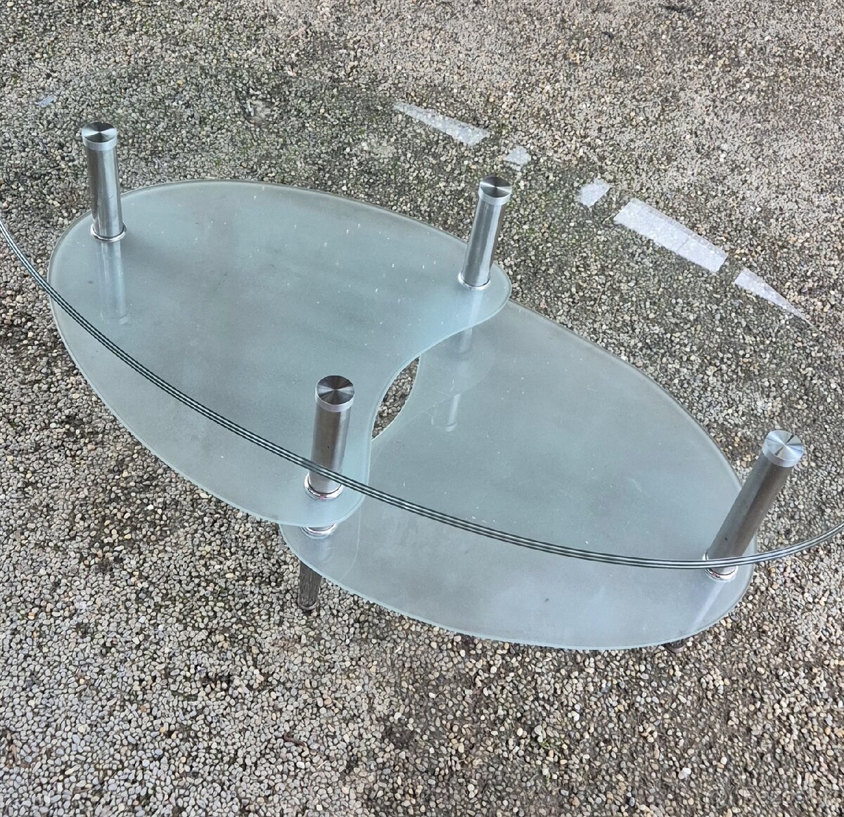 Sklenený stolík - 2