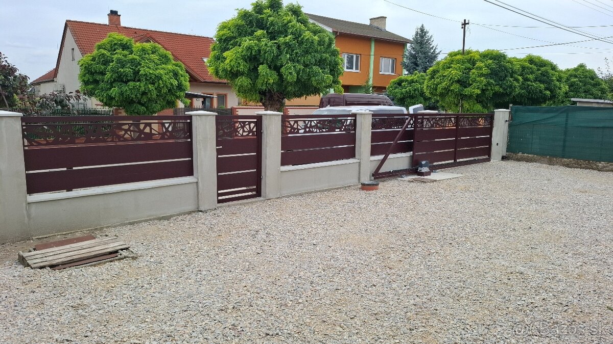 hlníkové ploty brány,posuvné brány,zábradlia pergoli - 2