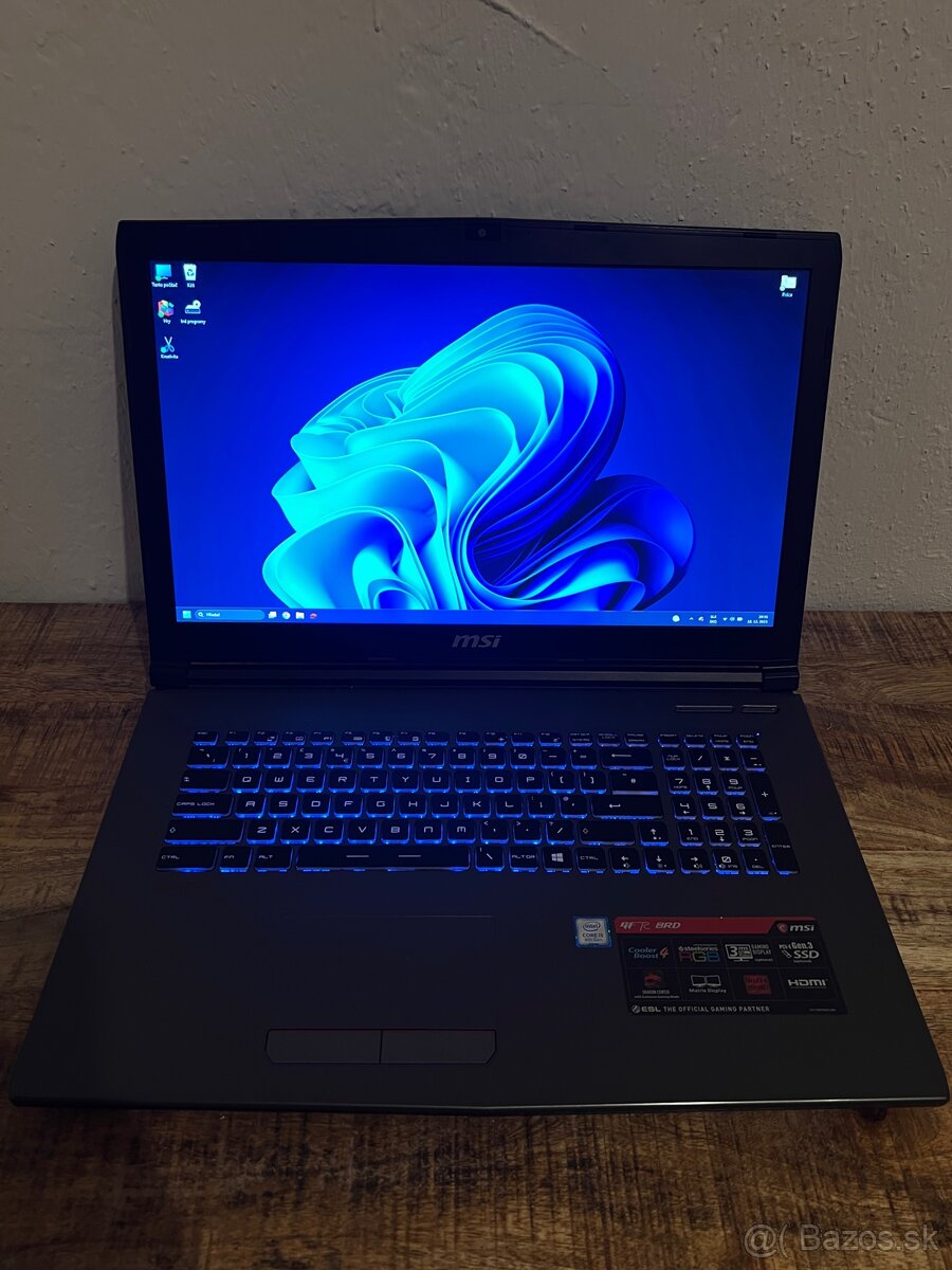 MSI GF72 8RD 17,3” - 2